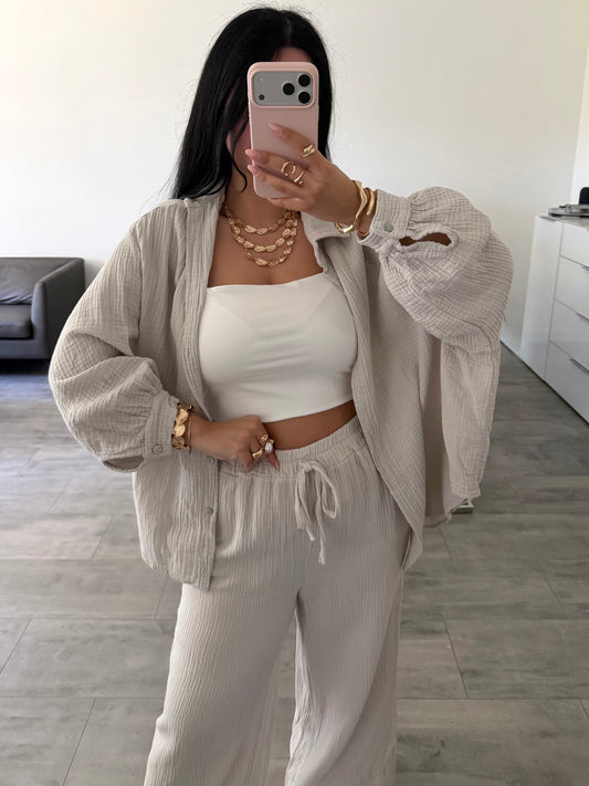 MUSSELIN BLUSE LEYA Musselin kaufen | Miss Nova