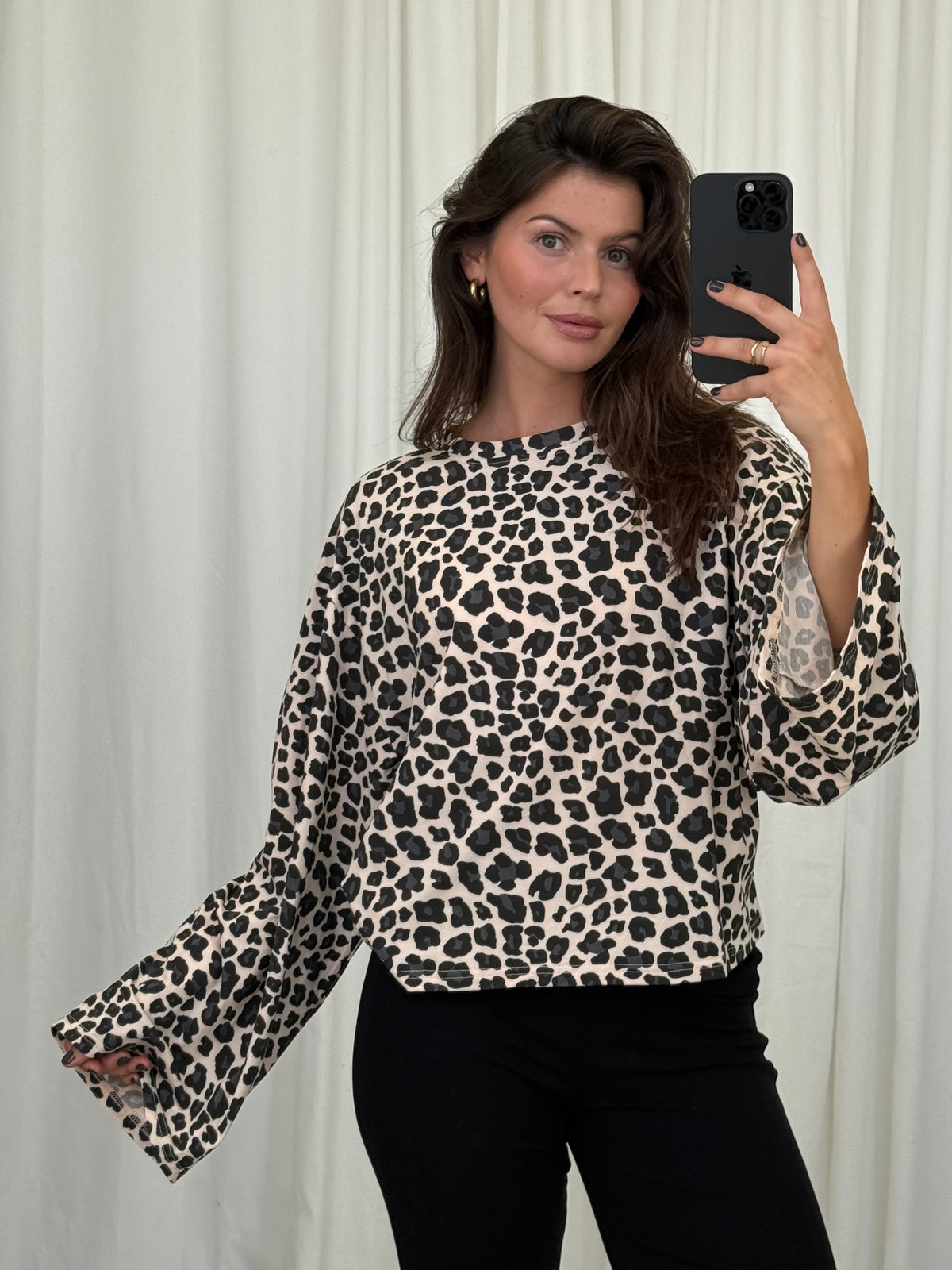 COTTON LONGSLEEVE LEOPRINT