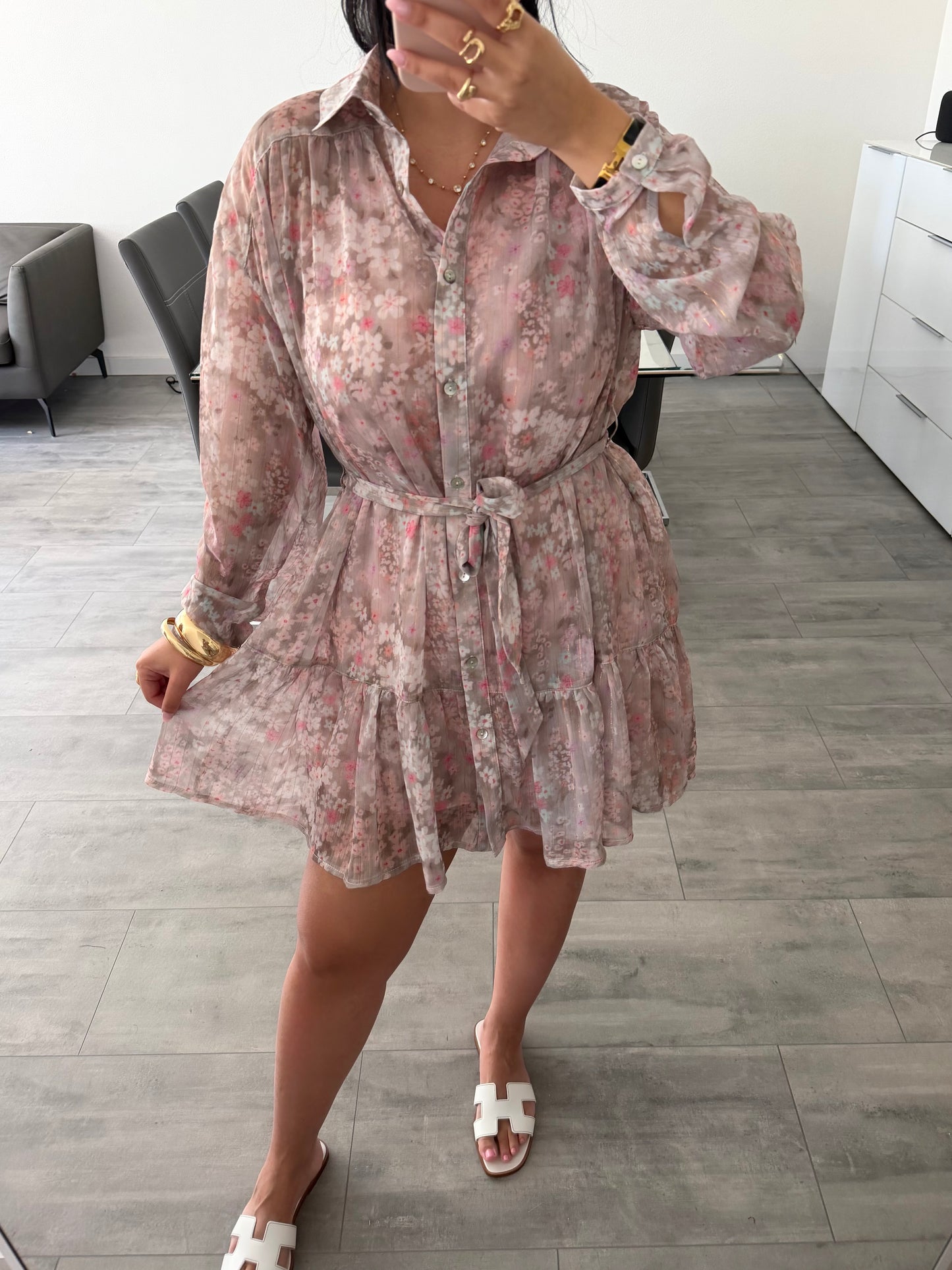 KLEID MIT BLUMENMUSTER YELDA – Miss Nova Damenmode
