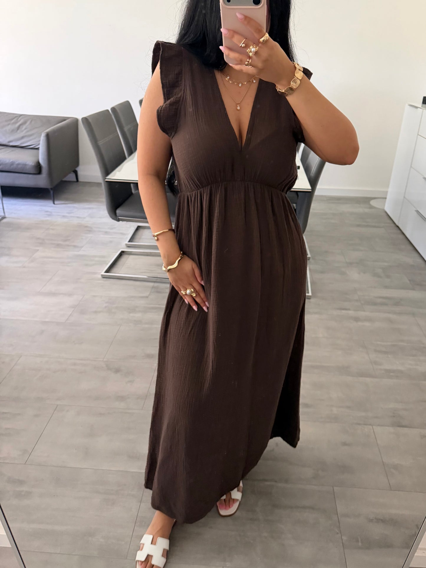 MUSSELIN KLEID MILENA