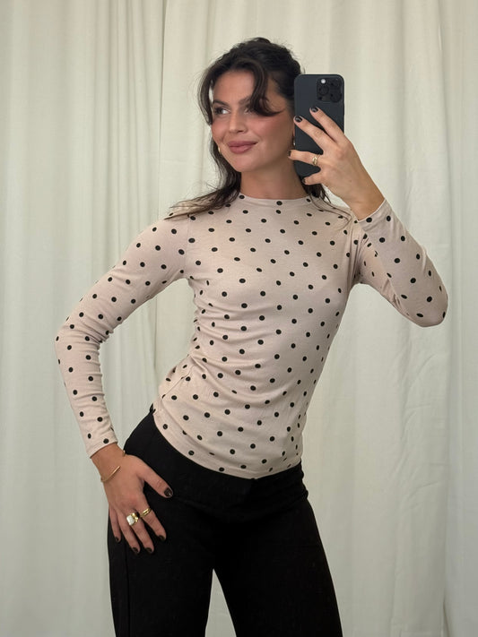 COTTON LONGSLEEVE POLKA DOTS Musselin kaufen | Miss Nova