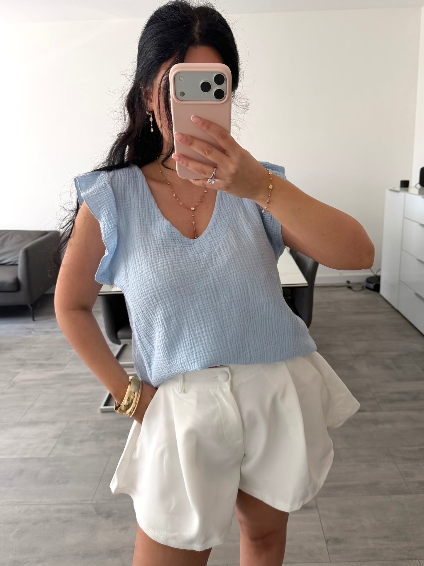 MUSSELIN TOP ESTHER – Musselin Mode Miss Nova