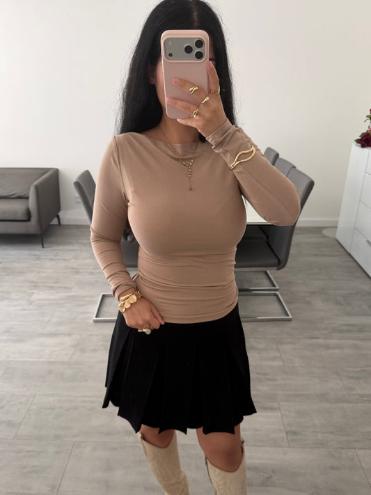 SOFT TOUCH LONGSLEEVE MIT U-BOOT-AUSSCHNITT Musselin kaufen | Miss Nova
