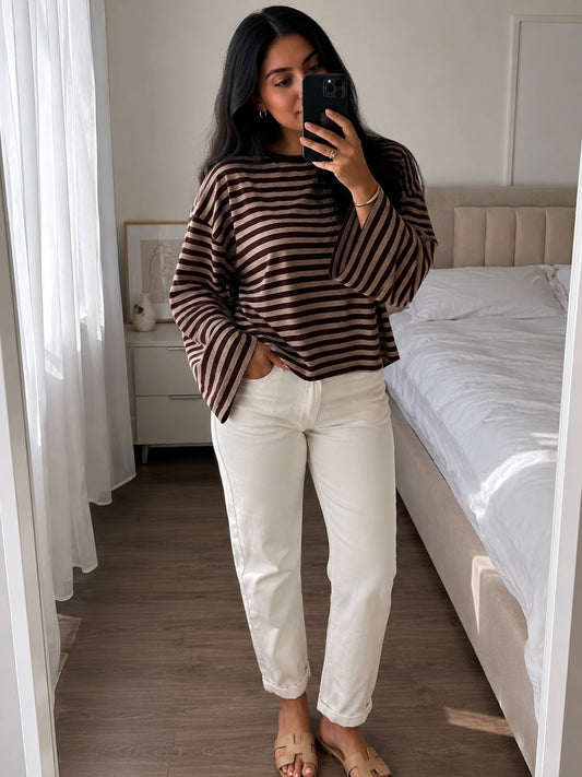 STRIPED COTTON LONGSLEEVE LINNEA Musselin kaufen | Miss Nova