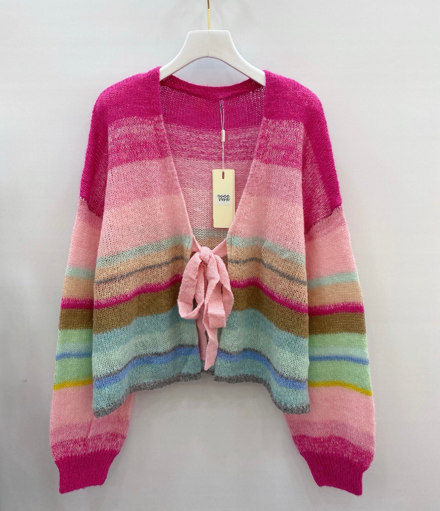 CARDIGAN EDA MİT SCHLEIFE Ansicht 3 – Miss Nova Damenmode