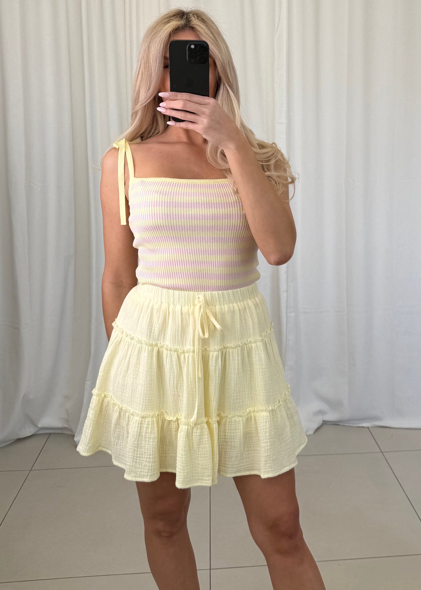 TOP MIT BINDEDETAILS MILANA – Miss Nova Damenmode