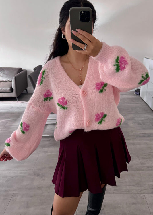 CARDIGAN ROSE HELLROSA Musselin kaufen | Miss Nova