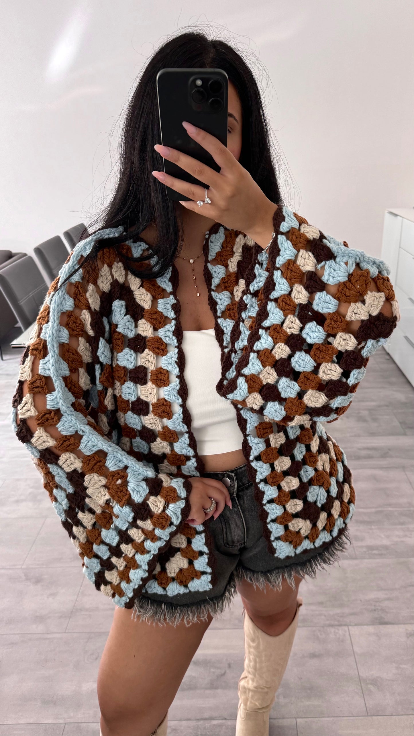 CROCHET CARDIGAN EARTH WHISPERER