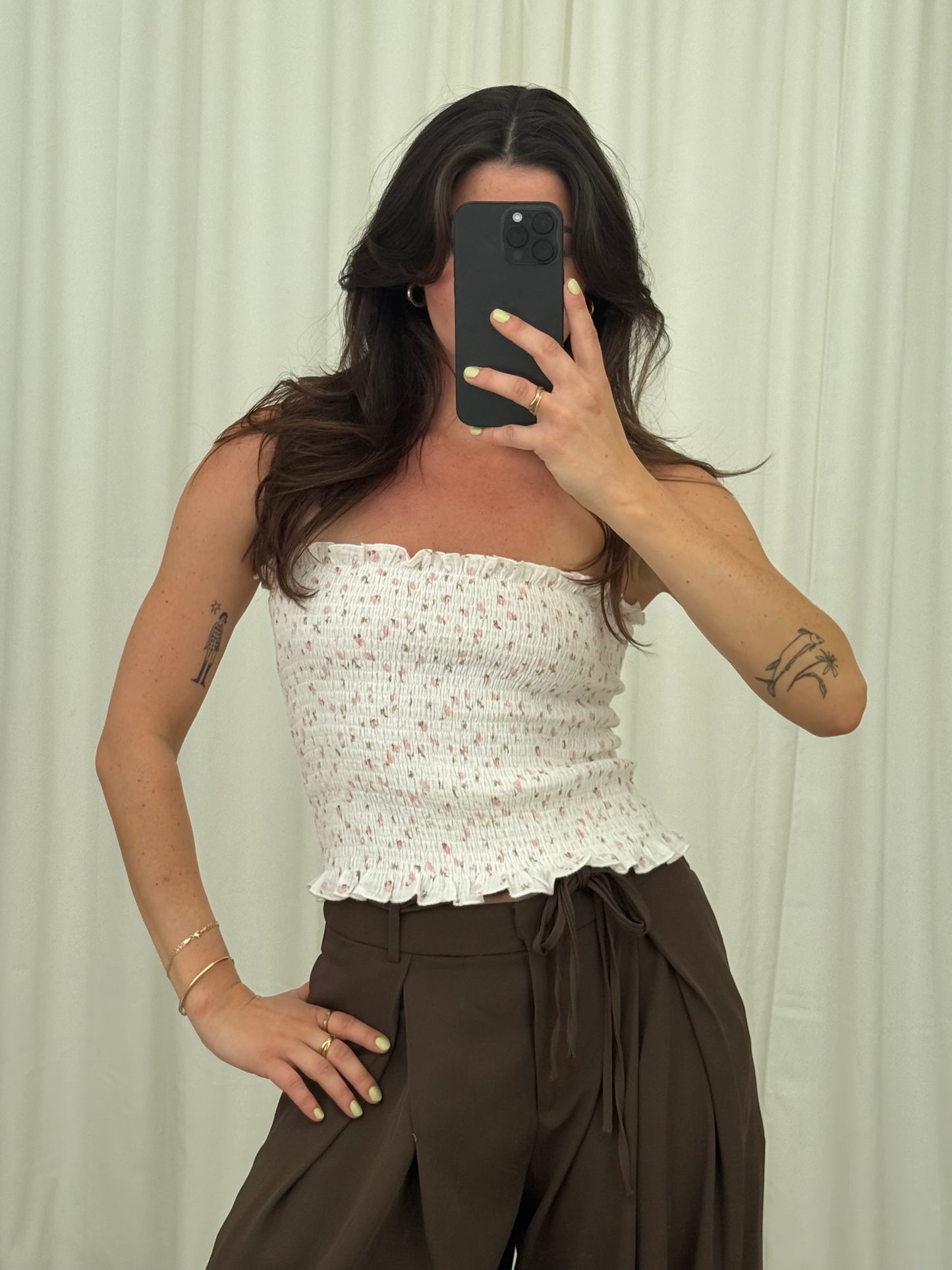 MUSSELIN BANDEAU TOP BLÜMCHENLIEBE – Musselin Mode Miss Nova