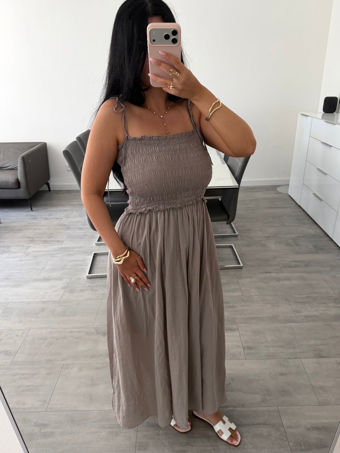 BAUMWOLLKLEID COSIMA MIT VERSTELLBAREN TRÄGERN