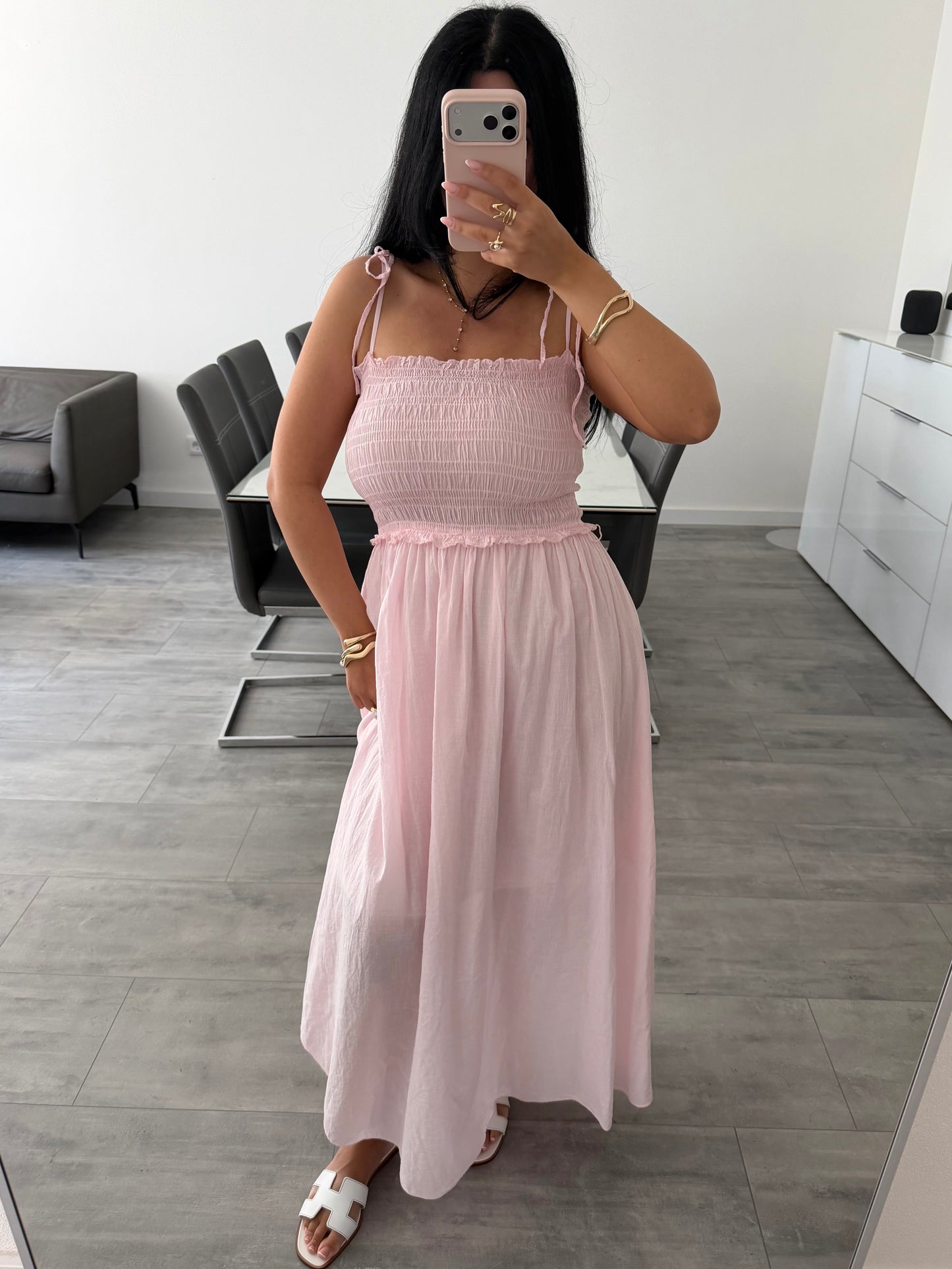 BAUMWOLLKLEID COSIMA MIT VERSTELLBAREN TRÄGERN