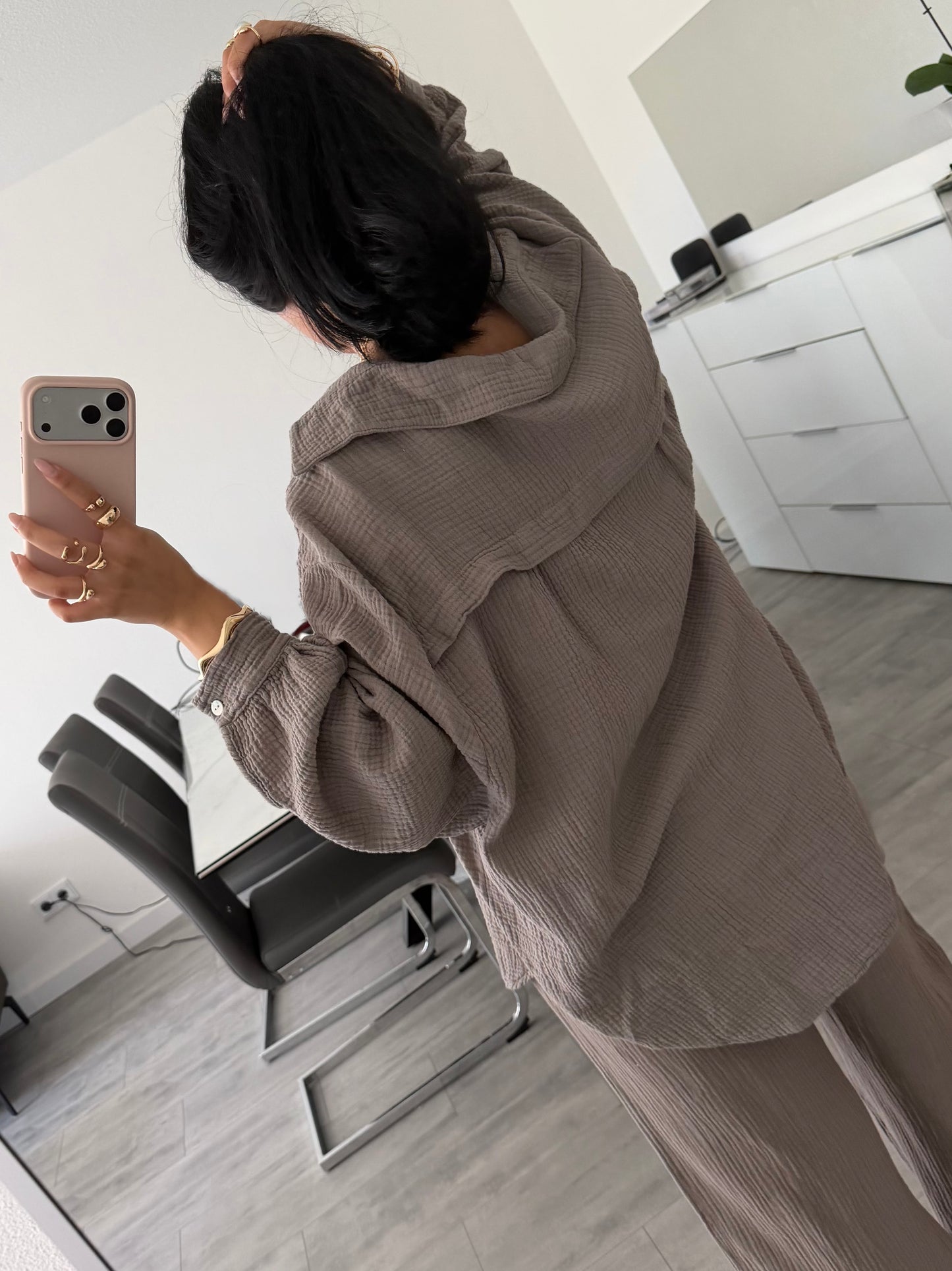 MUSSELIN BLUSE LEYA