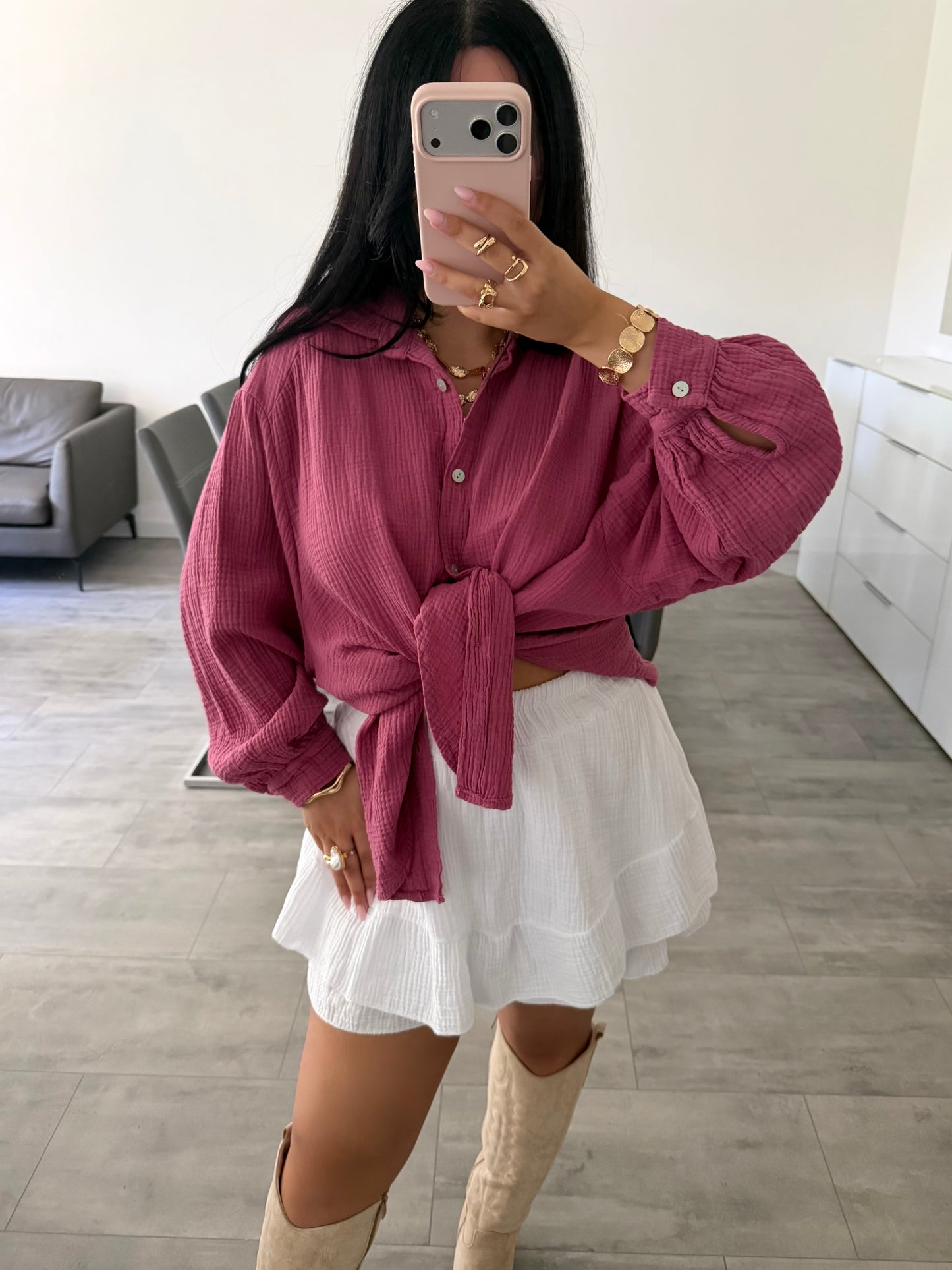 MUSSELIN BLUSE LEYA – Musselin Bluse bei Missnova