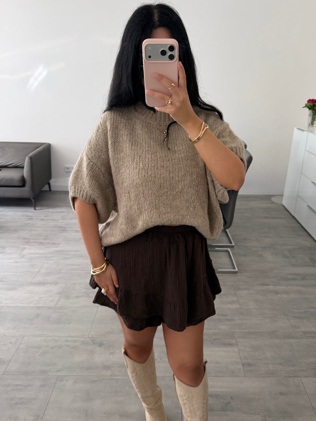 KURZARM PULLOVER NINA