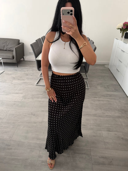 MAXI SEIDENROCK POLKA DOTS
