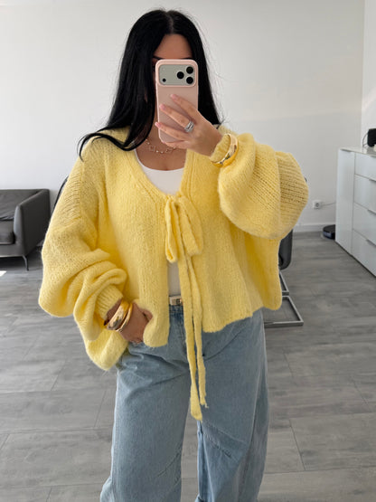 SOFT CARDIGAN NORA MIT SCHLEIFE