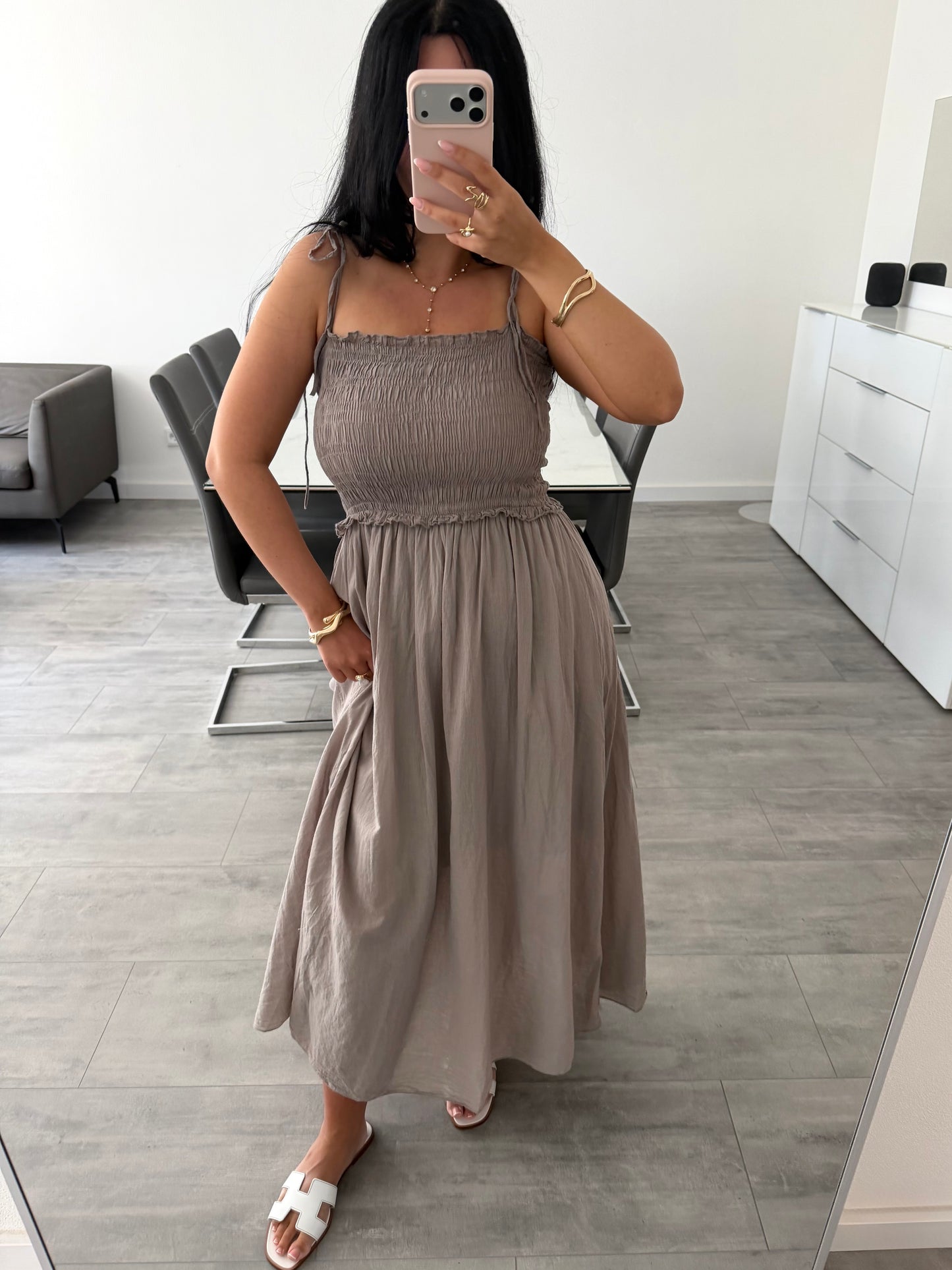 BAUMWOLLKLEID COSIMA MIT VERSTELLBAREN TRÄGERN