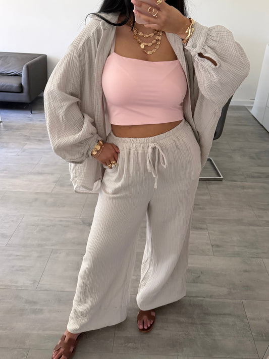 MUSSELIN HOSE LEYA Musselin kaufen | Miss Nova