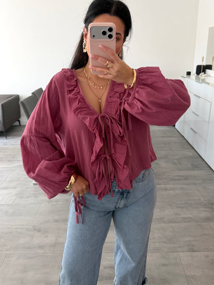 MUSSELINBLUSE DAHLIA – Musselin Mode Miss Nova