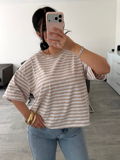 OVERSIZE STRIPED COTTON SHIRT – Damenmode bei Miss Nova