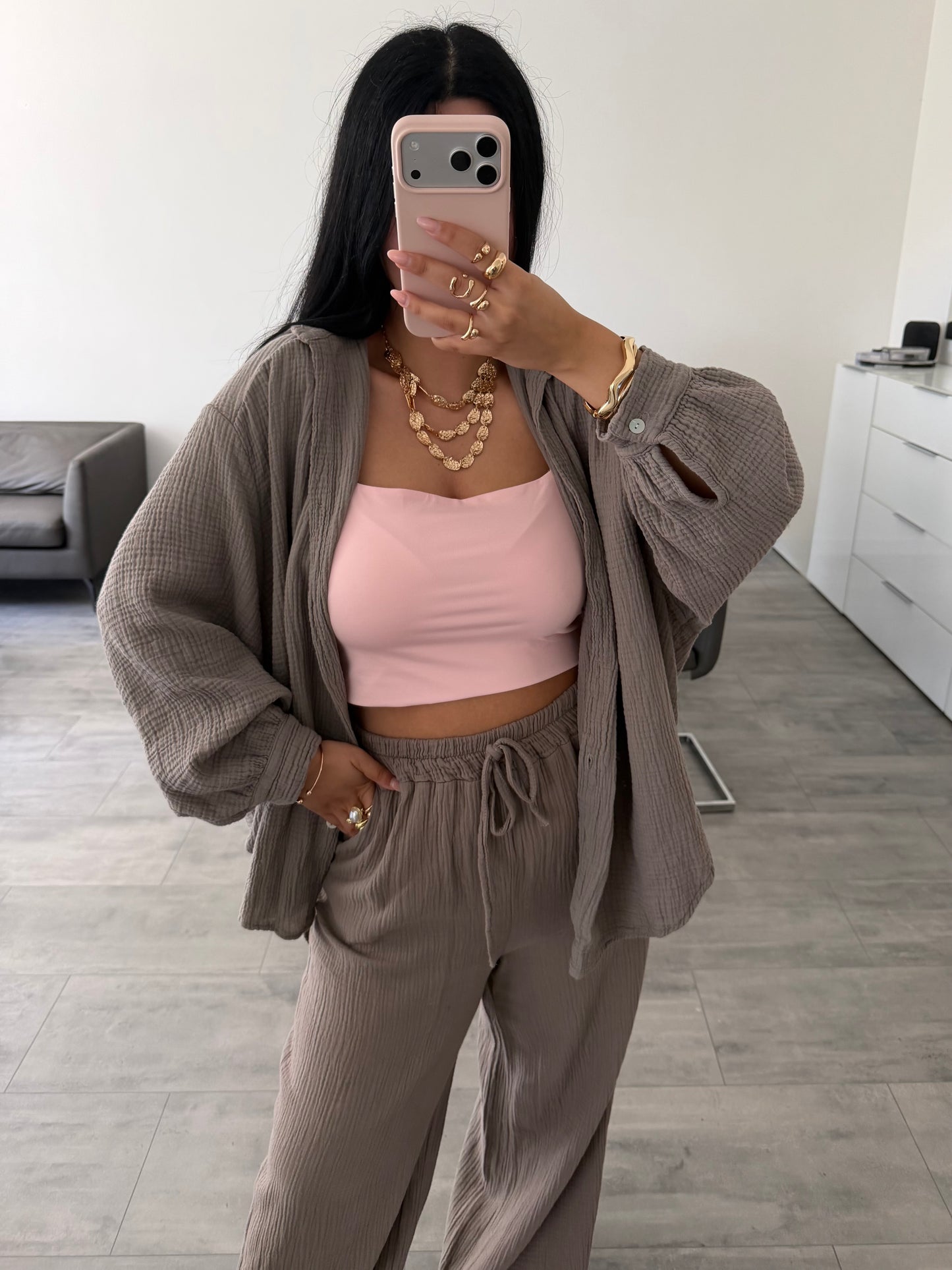 MUSSELIN BLUSE LEYA