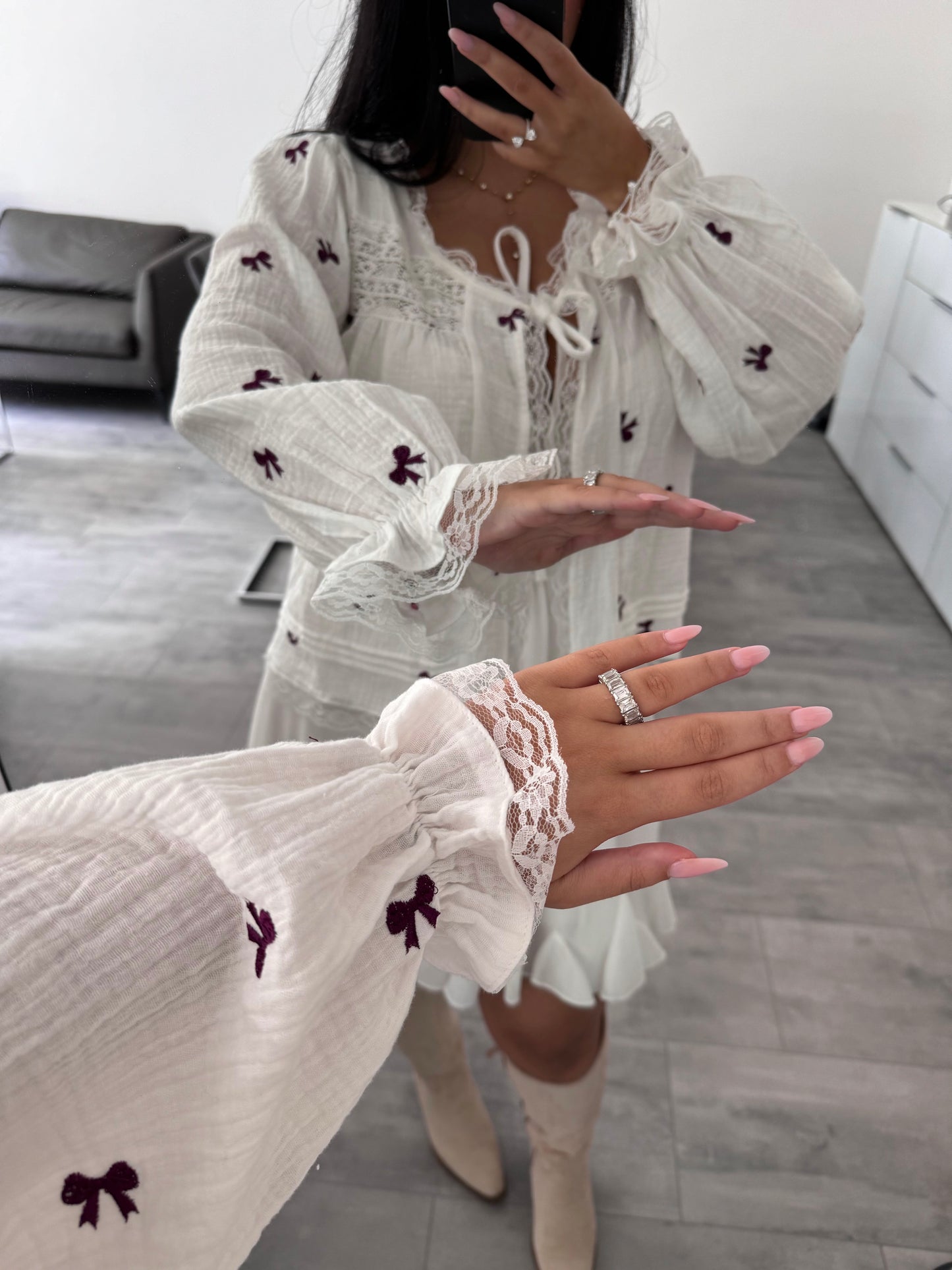 MUSSELINBLUSE MILANA