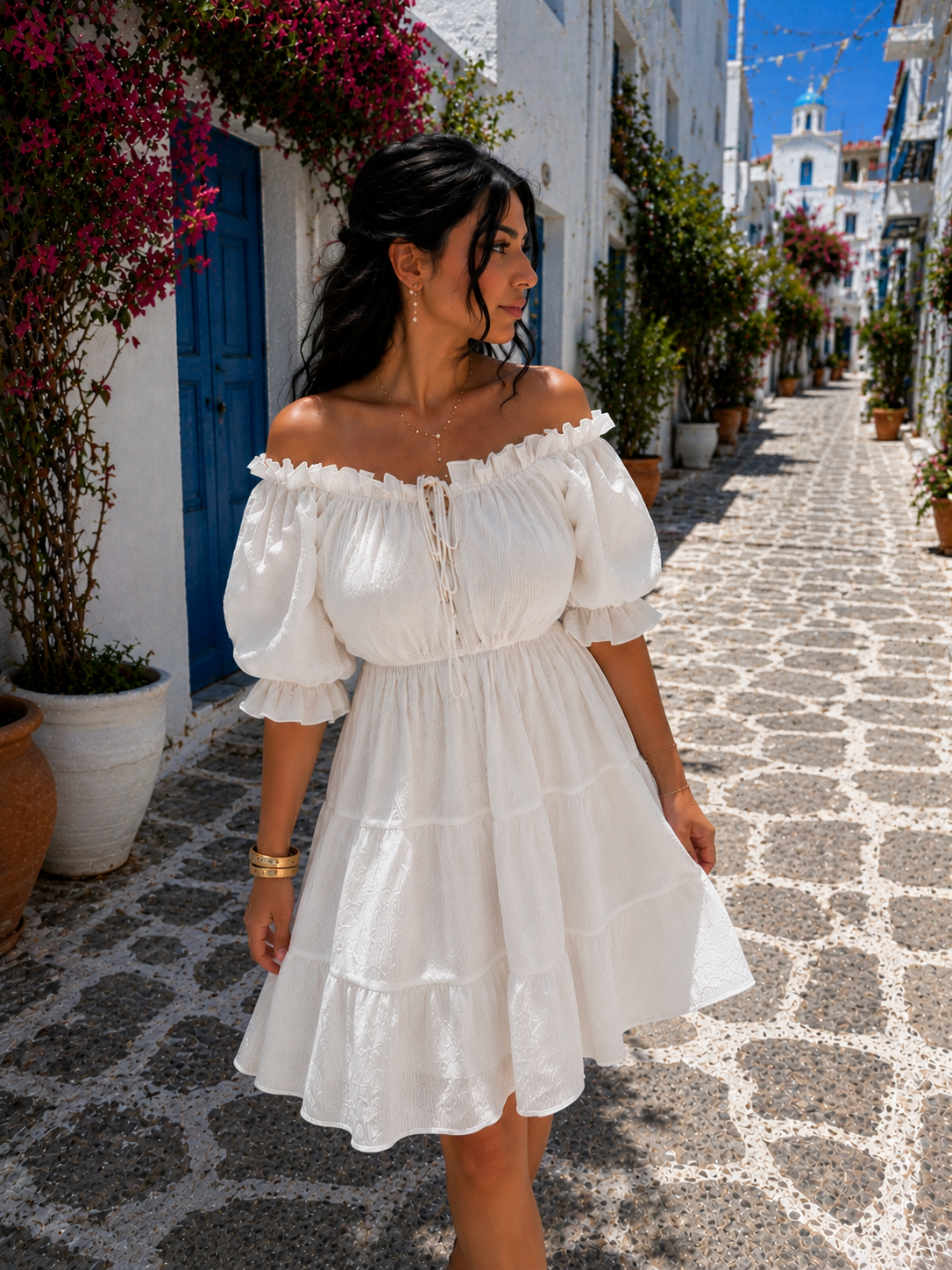MUSSELIN BABYDOLLKLEID ELLA
