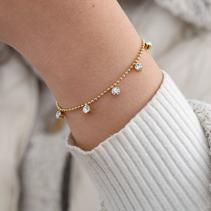 Edelstahl Armband Diamond Dots – Miss Nova Damenmode