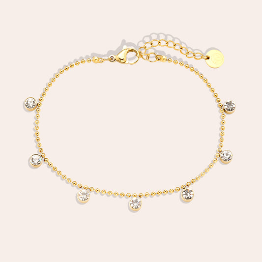 Edelstahl Armband Diamond Dots Musselin kaufen | Miss Nova