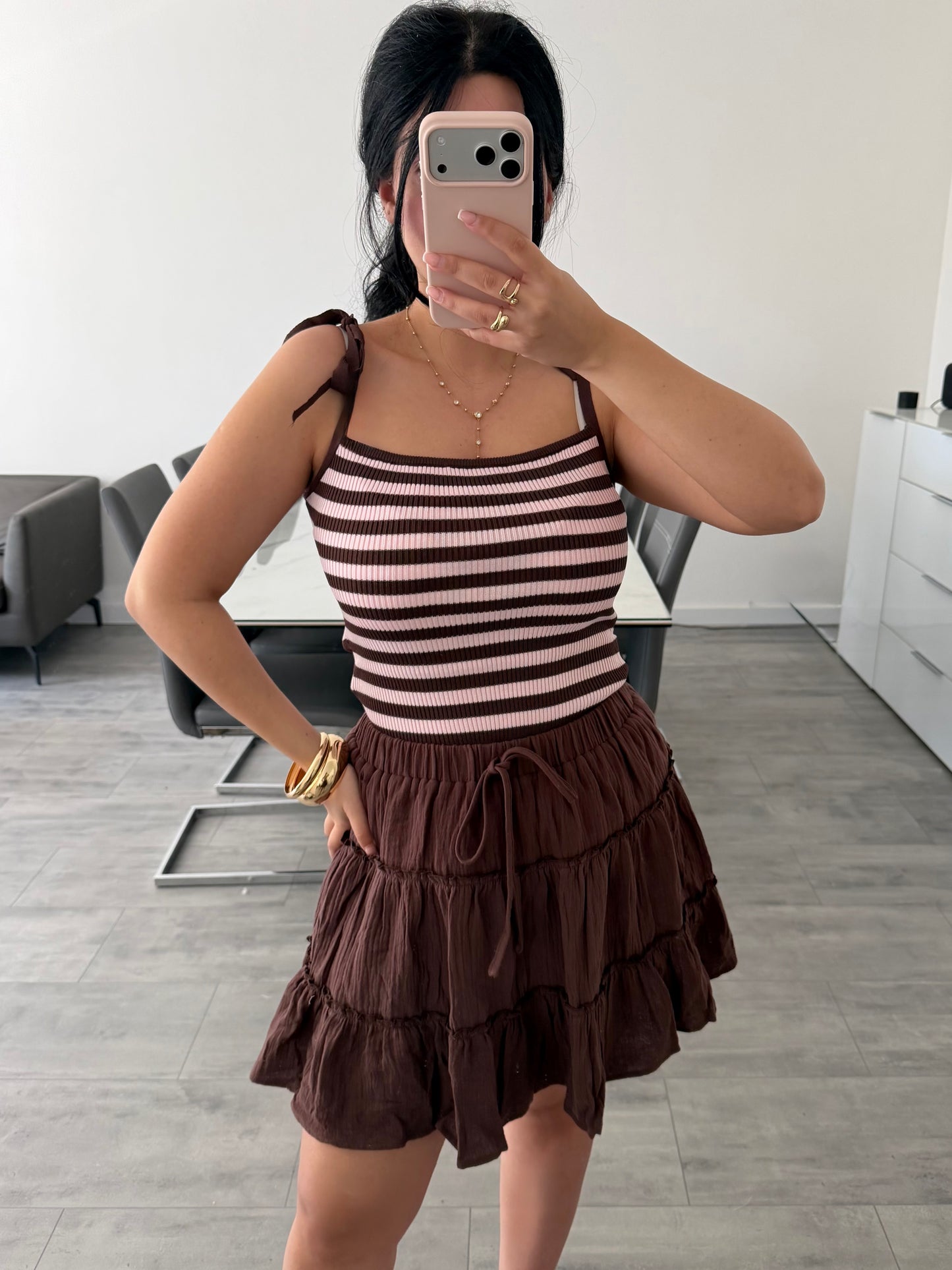 TOP MIT BINDEDETAILS MILANA – Damenmode bei Miss Nova