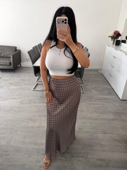 MAXI SEIDENROCK POLKA DOTS