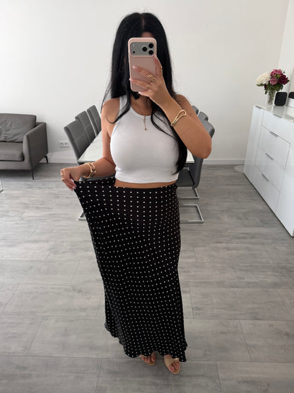 MAXI SEIDENROCK POLKA DOTS