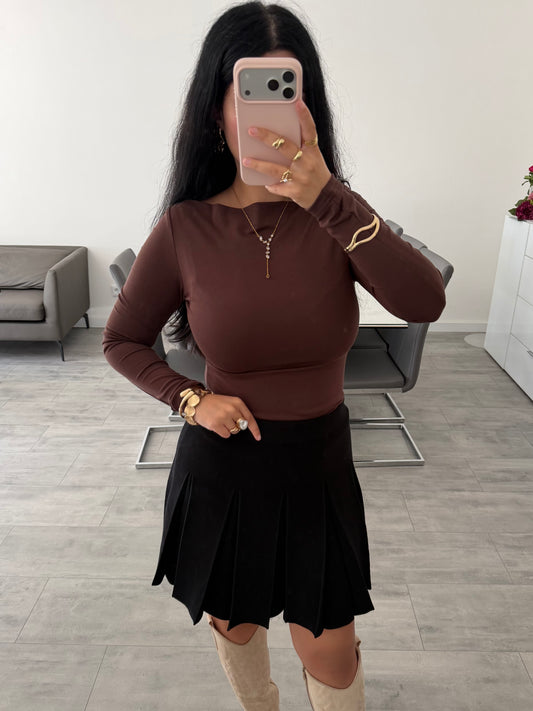 SOFT TOUCH LONGSLEEVE MIT U-BOOT-AUSSCHNITT Musselin kaufen | Miss Nova