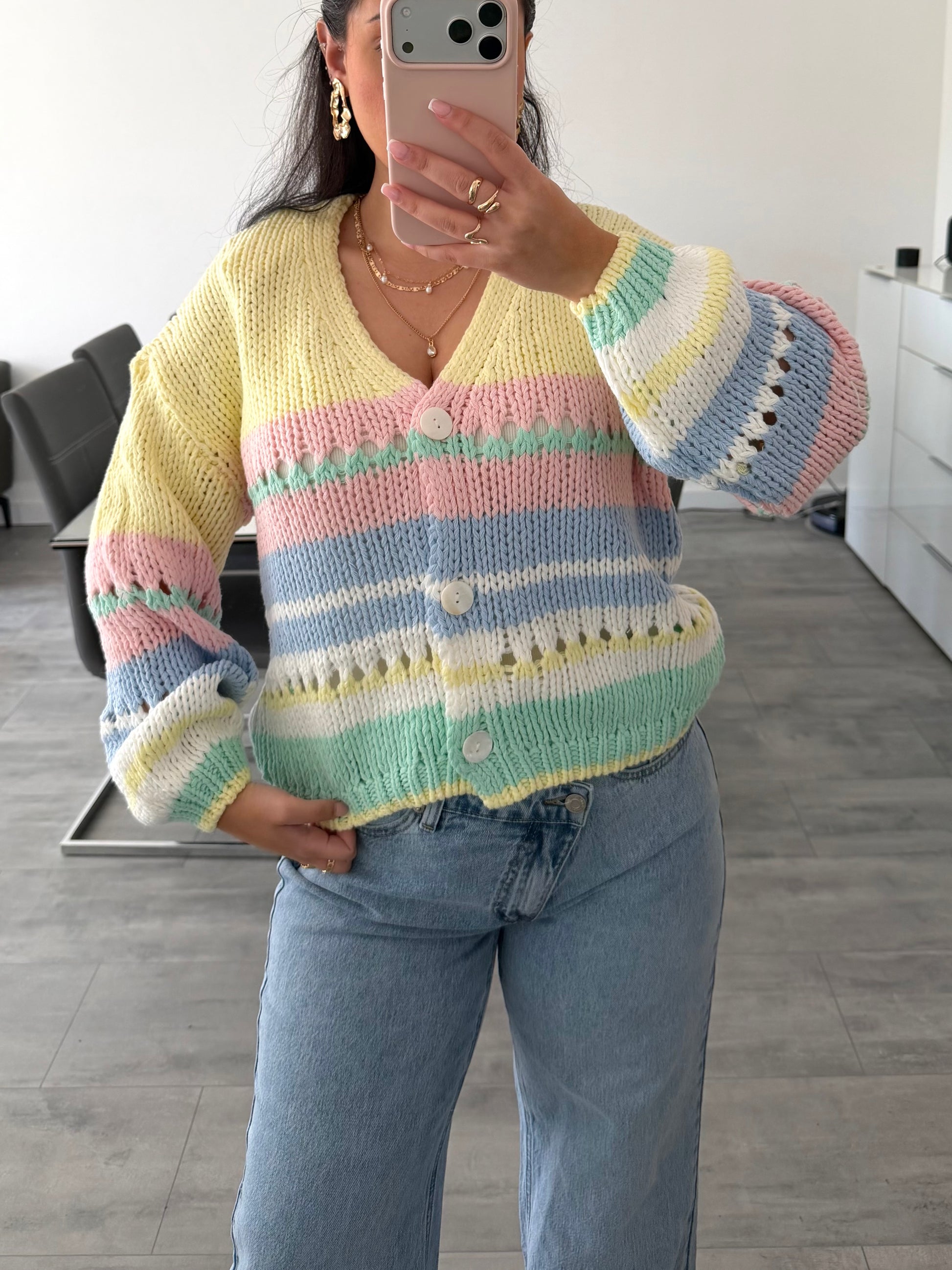 STRICKJACKE SKY – Miss Nova Damenmode