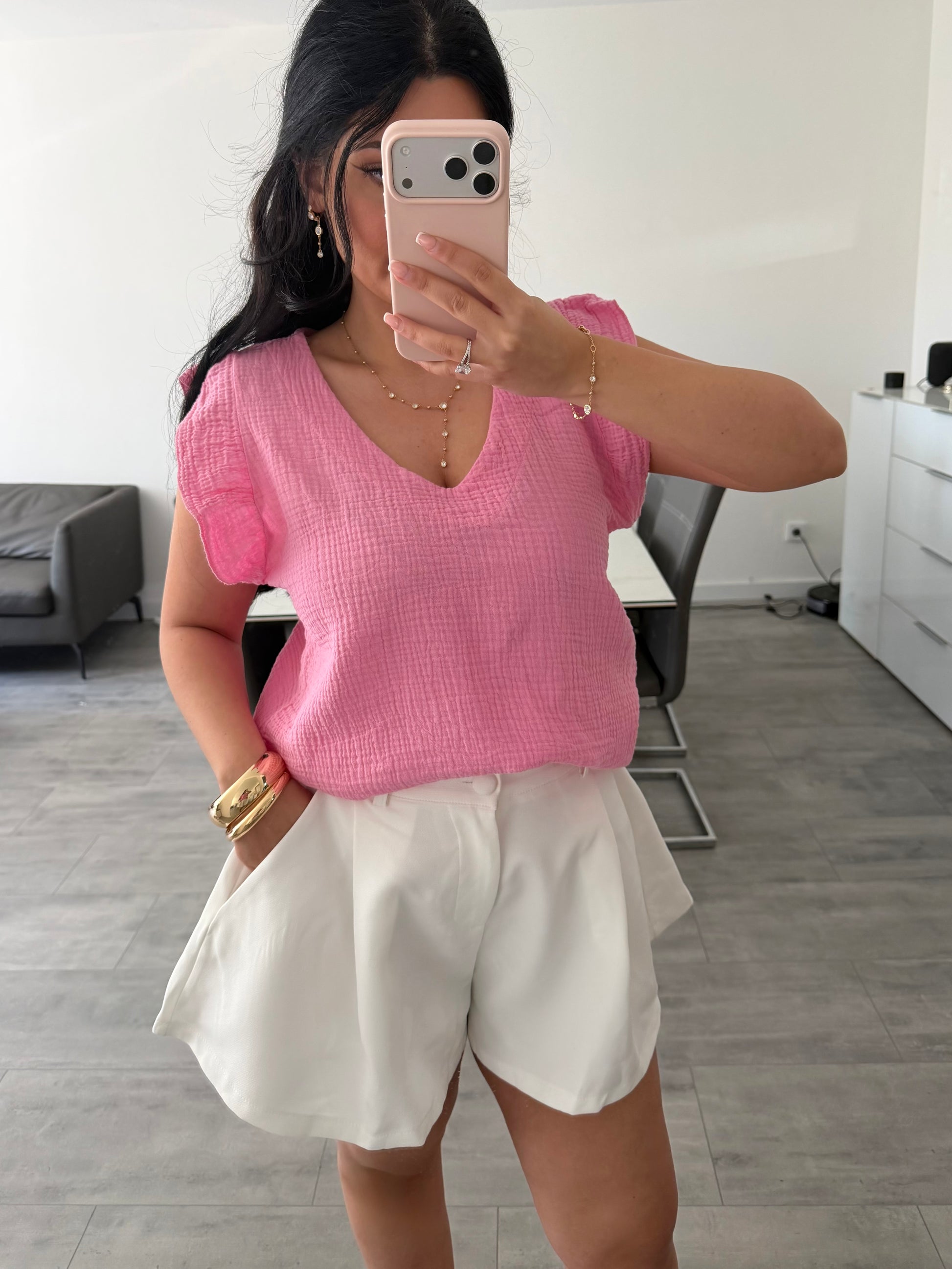 MUSSELIN TOP ESTHER – Musselin Mode Miss Nova
