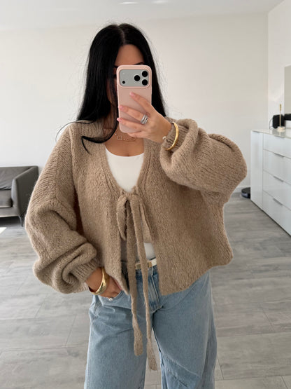 SOFT CARDIGAN NORA MIT SCHLEIFE