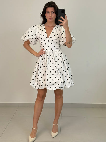 BAUMWOLLKLEID GEPUNKTET INES Ansicht 4 – Miss Nova Damenmode