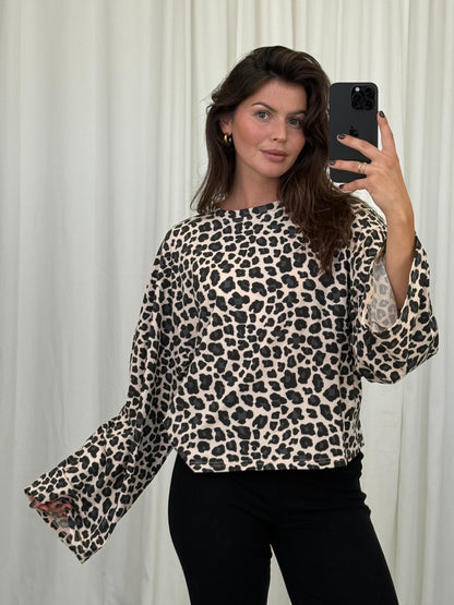 COTTON LONGSLEEVE LEOPRINT