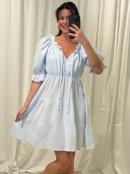 MUSSELIN BABYDOLLKLEID ELLA