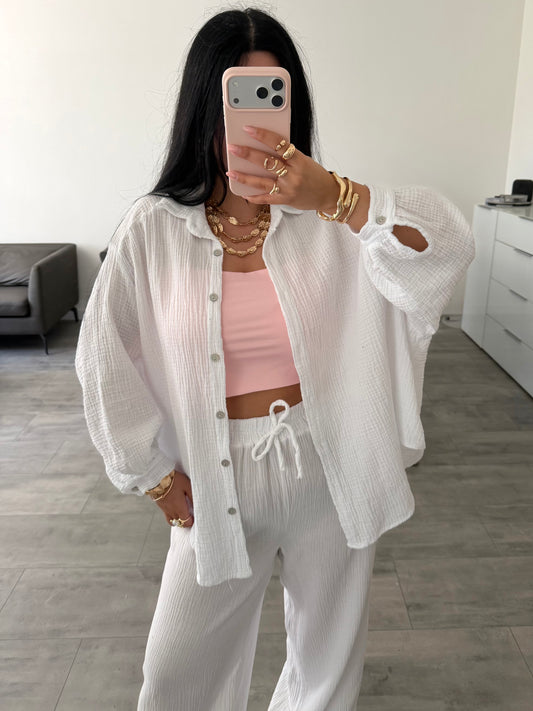 MUSSELIN BLUSE LEYA Musselin kaufen | Miss Nova