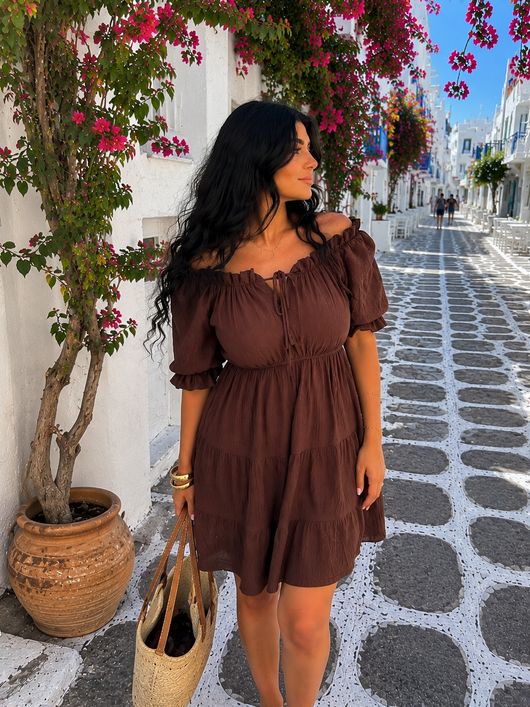 MUSSELIN BABYDOLLKLEID ELLA