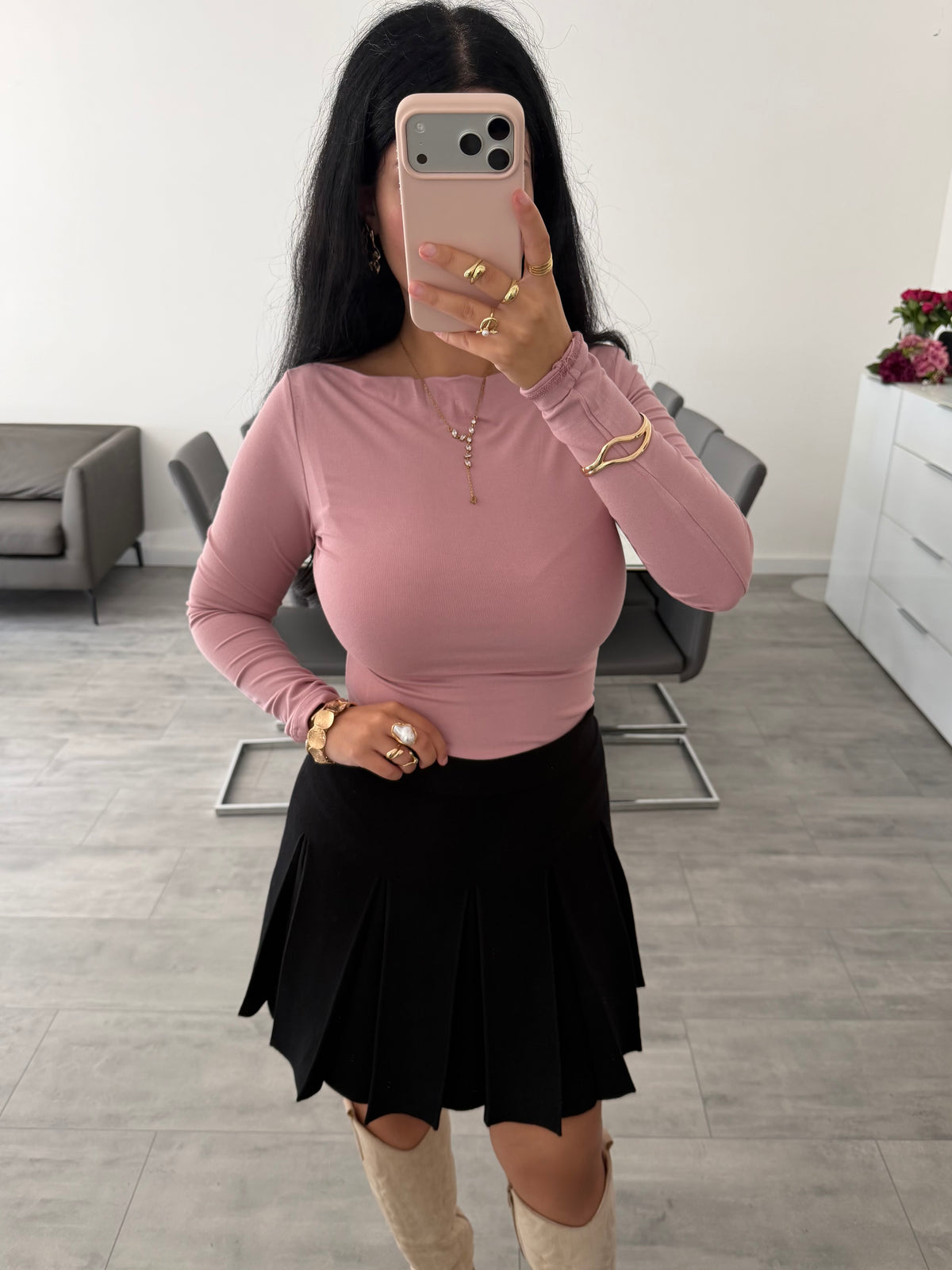 SOFT TOUCH LONGSLEEVE MIT U-BOOT-AUSSCHNITT