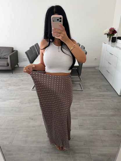MAXI SEIDENROCK POLKA DOTS