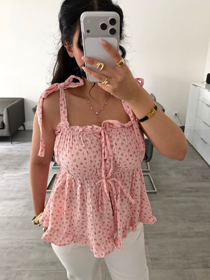 MUSSELIN TOP SOMMERBLÜTE – Musselin Mode Miss Nova