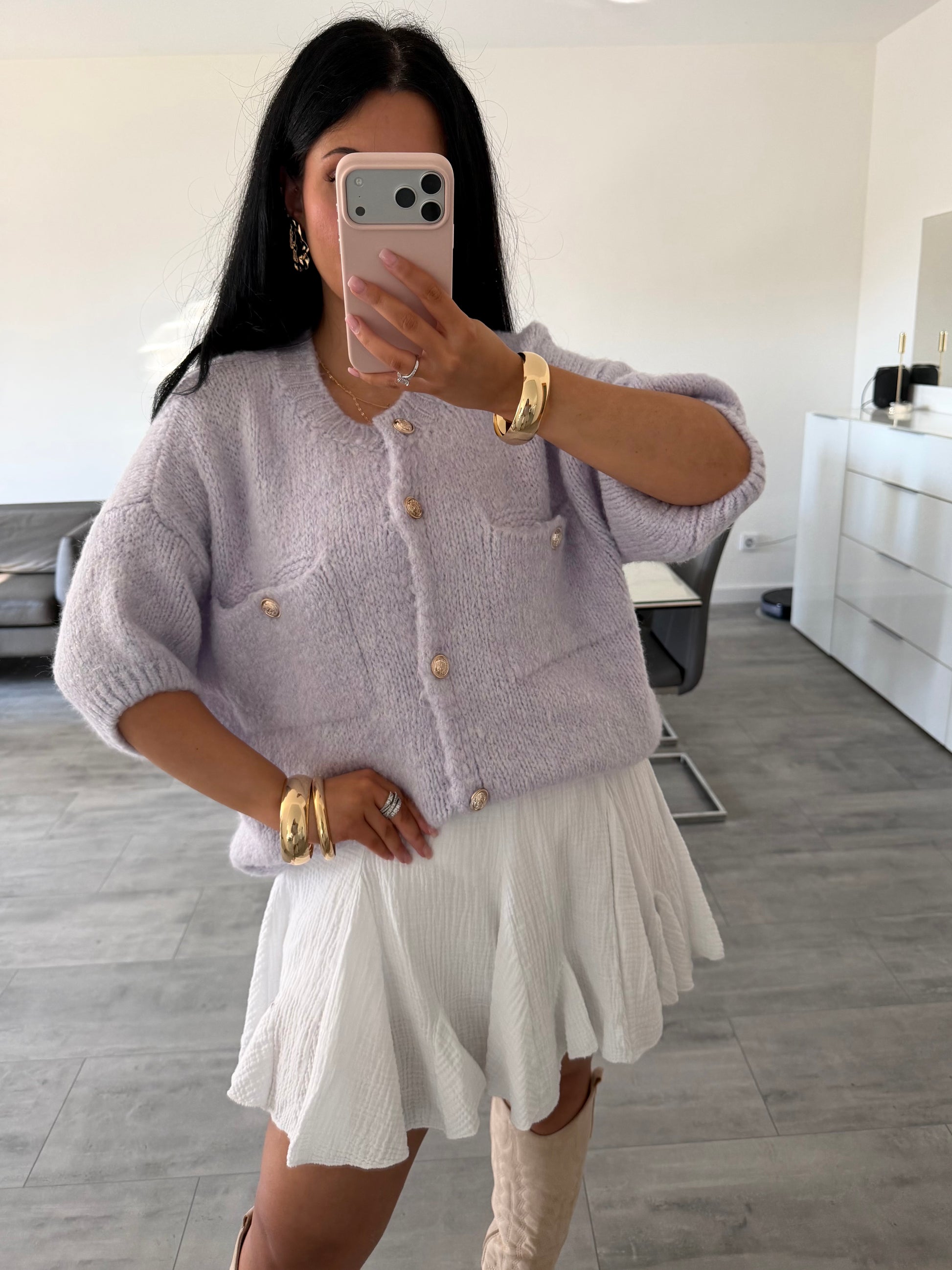 KURZARM STRICKCARDIGAN MALOU – Miss Nova Damenmode