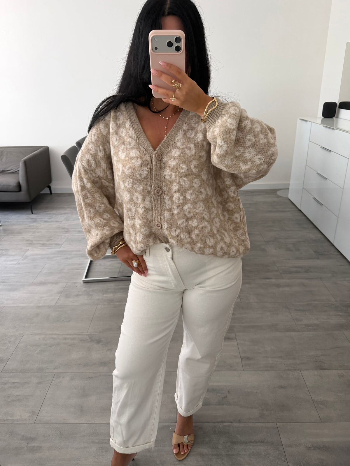 CARDIGAN ZIVA LEOPARDENMUSTER