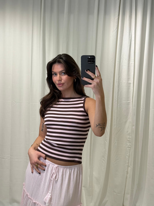 GERIPPTES TOP SOLEA Musselin kaufen | Miss Nova