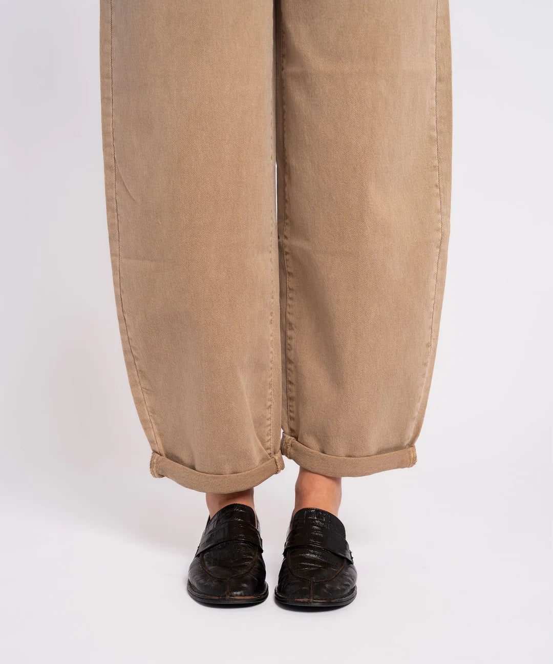 STRETCH BALLOON JEANS VALERIE CAMEL