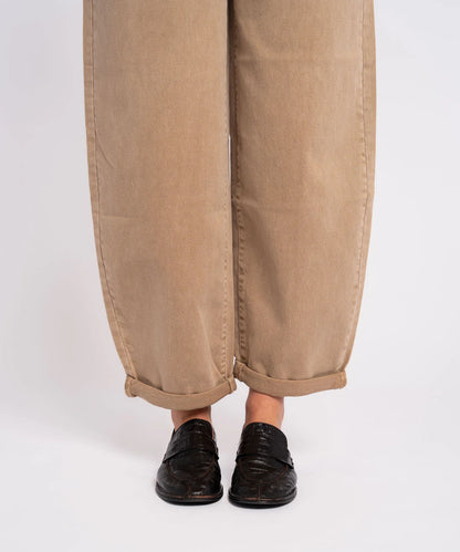 STRETCH BALLOON JEANS VALERIE CAMEL