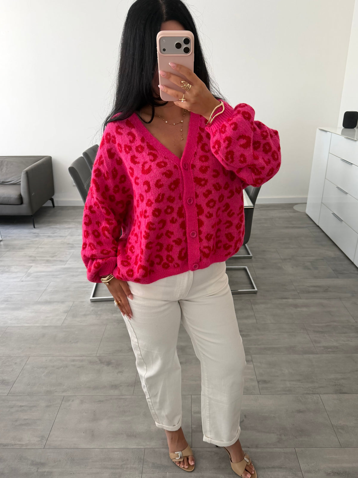 CARDIGAN ZIVA LEOPARDENMUSTER